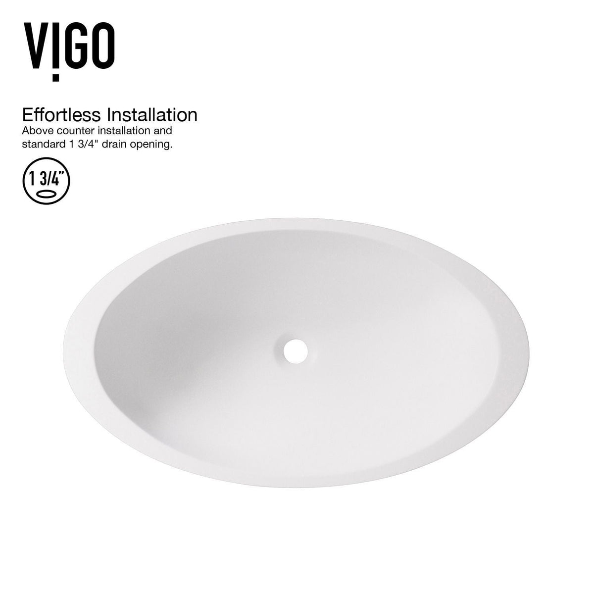 Wisteria White Bathroom Sink Set with Matte Black Olus Faucet D8Y6 - product image 7