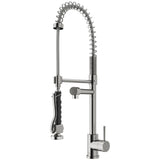 Zurich Single Handle Pull Down Spray Kitchen Faucet, Stainless Steel X4K8 - product image 2