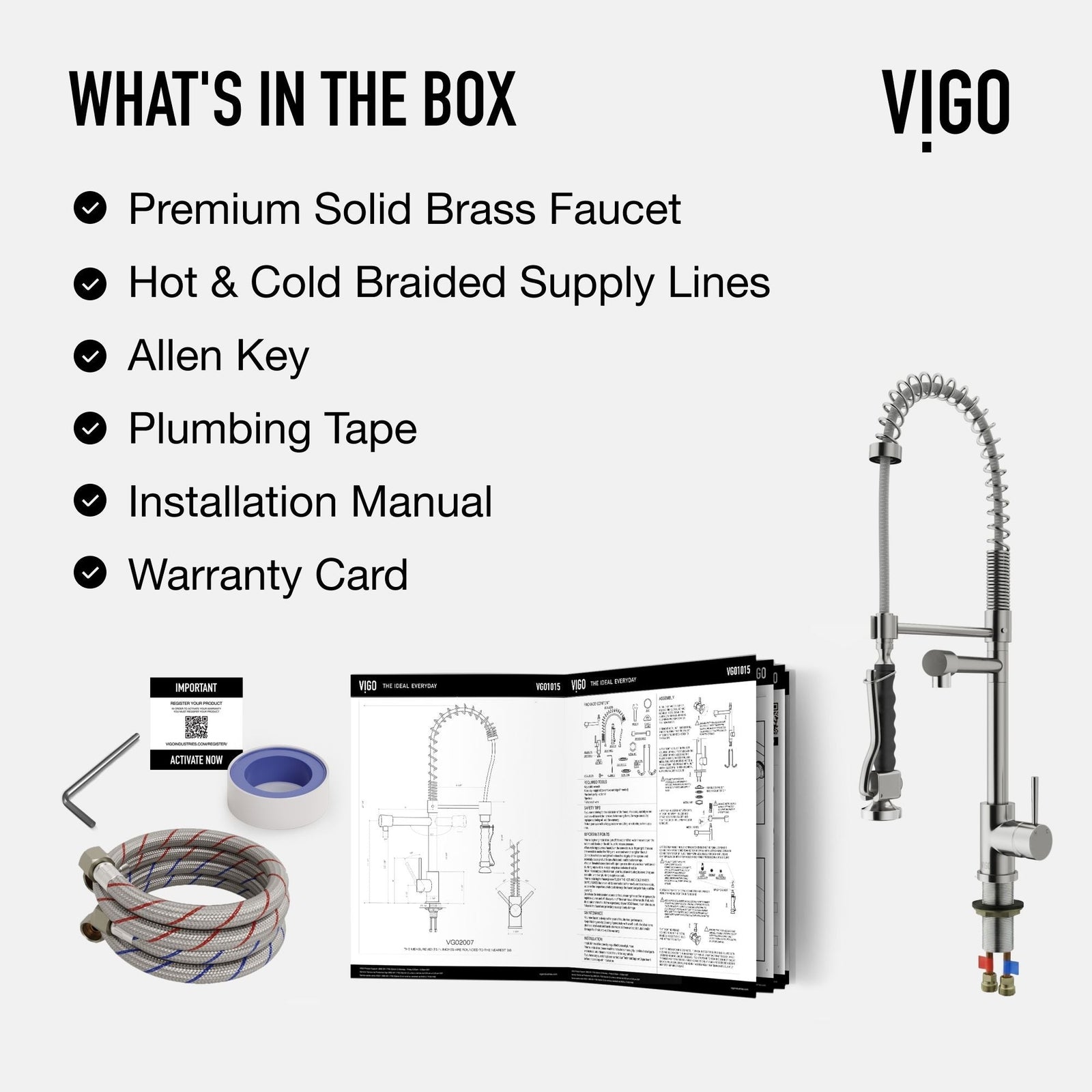 Zurich Single Handle Pull Down Spray Kitchen Faucet, Stainless Steel X4K8 - product image 4