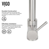 Zurich Single Handle Pull Down Spray Kitchen Faucet, Stainless Steel X4K8 - product image 6