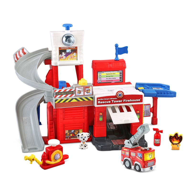Go! Go! Smart Wheels Race Rescue Firehouse Track, English V5M9