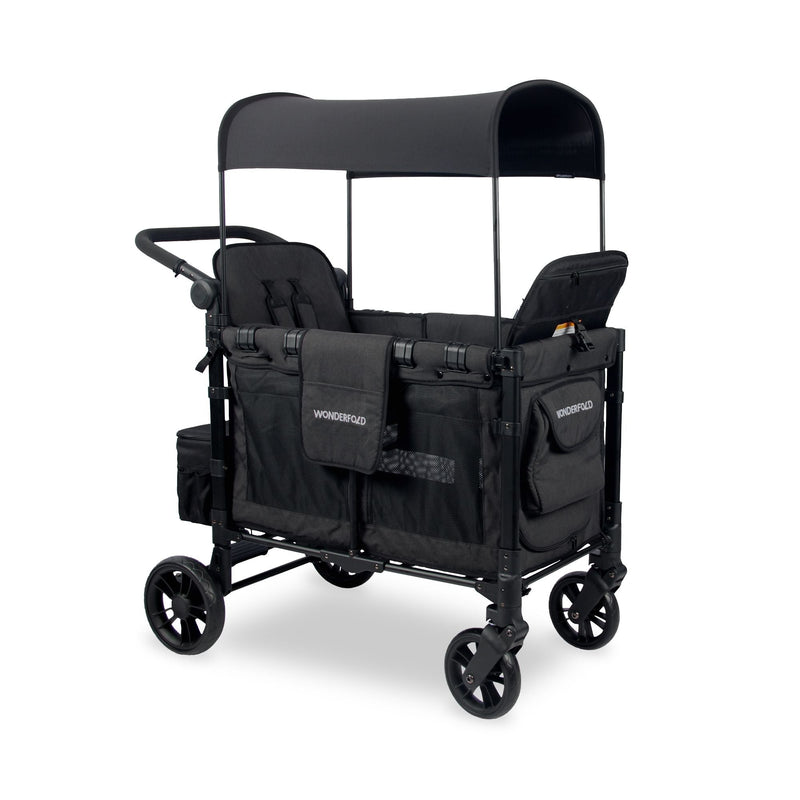 W2 Elite Double Stroller Wagon, 2-Seater, Black X6A5