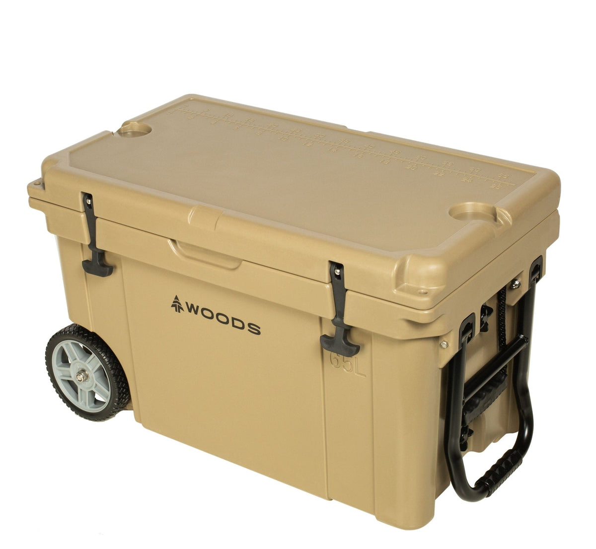 ARCTIC Wheeled Roto-Moulded Cooler with Handle, 65-L, Tan H8Q3 - product image 1
