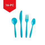 Reusable BPA-Free Plastic Camp Cutlery Set, 16-pc I8G3 - product image 3
