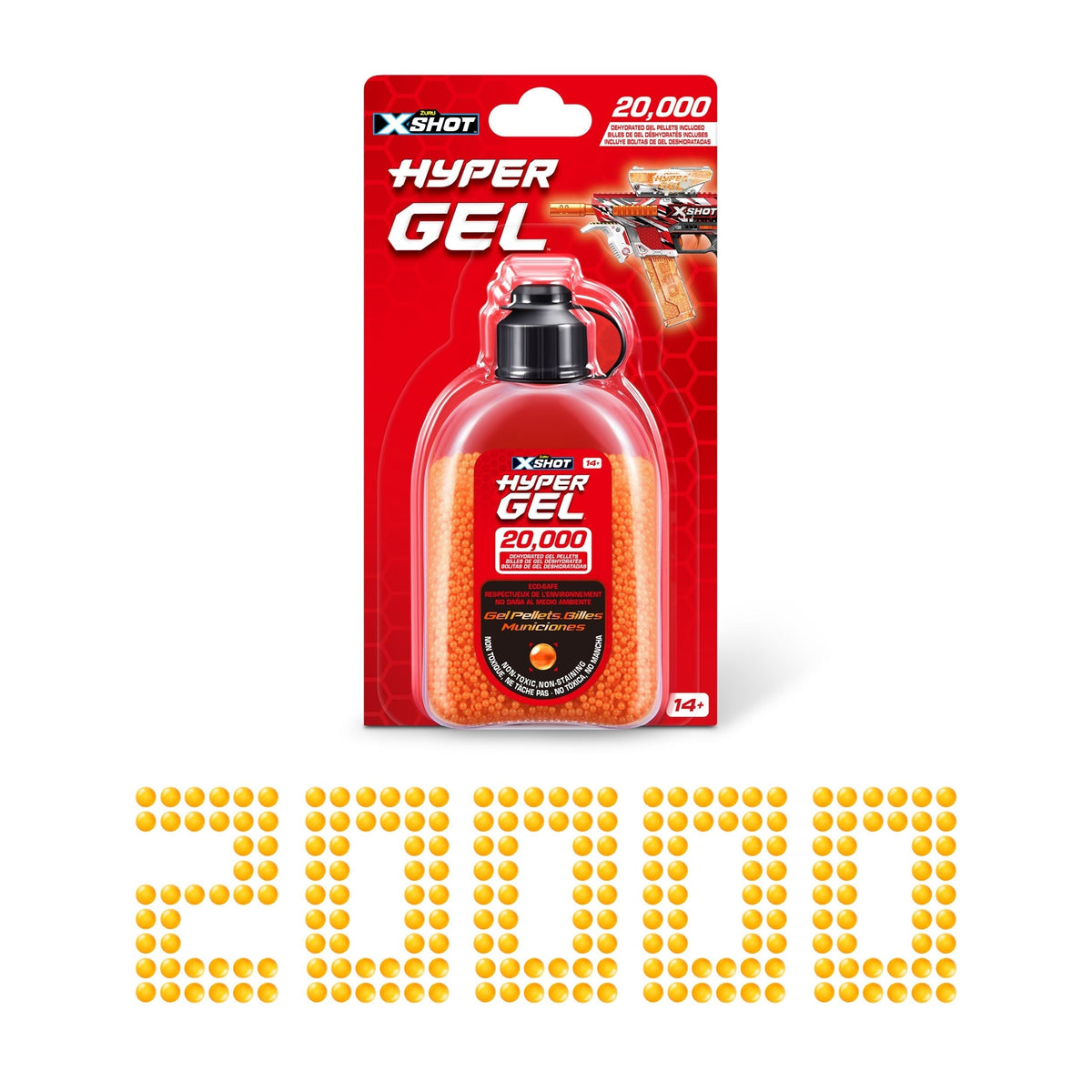 Hyper Gel Eco-Safe Pellet Refills, 20000-Balls, Ages 14+ T8R9 - product image 1
