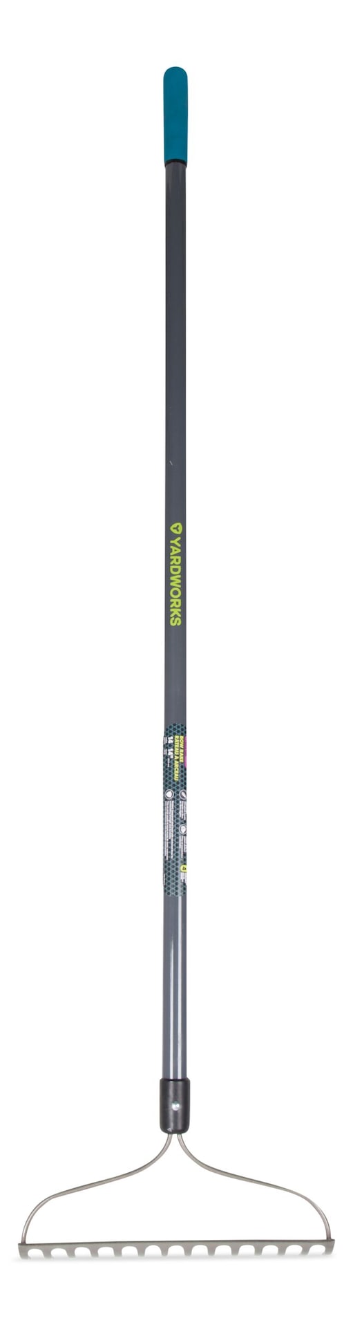 Metal 14-Tine L-Shaped Bow Rake, 60-in, Fibreglass Shaft S5A0 - product image 1