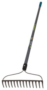 Metal 14-Tine L-Shaped Bow Rake, 60-in, Fibreglass Shaft S5A0 - product image 2