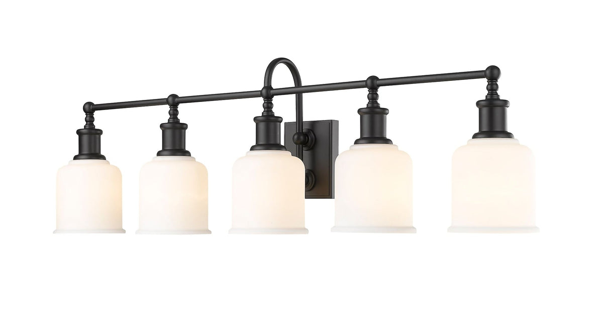 Bryant 5-Light Vanity Light, Black with Opal Shade U1N8 - product image 1